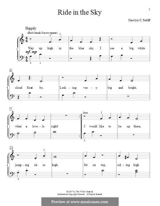 Ride in the Sky: Para Piano by Carolyn C. Setliff