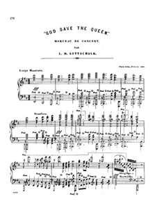 God Save the Queen, Op.41: God Save the Queen by Louis Moreau Gottschalk