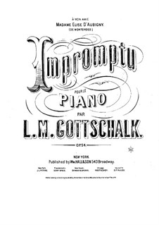 Impromptu in A Flat Major, Op.54: Impromptu in A Flat Major by Louis Moreau Gottschalk