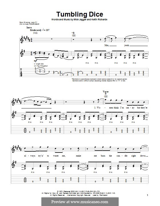 Tumbling Dice (The Rolling Stones): Para guitarra com guia by Keith Richards, Mick Jagger