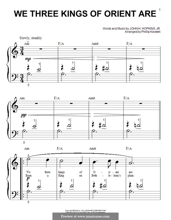 Piano version: para um único musico (Editado por H. Bulow) by John H. Hopkins Jr.