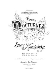 Two Nocturnes, Op.50: Dois Nourtons by Ignacy Krzyżanowski