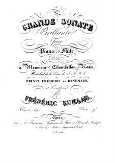 Grand Brilliant Sonata for Flute and Piano, Op.64: Partes by Friedrich Kuhlau