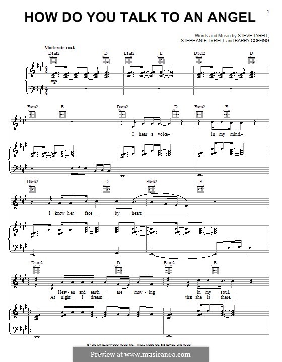 How Do You Talk to an Angel (Heights): Para vocais e piano (ou Guitarra) by Barry Coffing, Stephanie Tyrell, Steve Tyrell