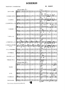 Scherzo for Orchestra: Scherzo for Orchestra by Édouard Lalo