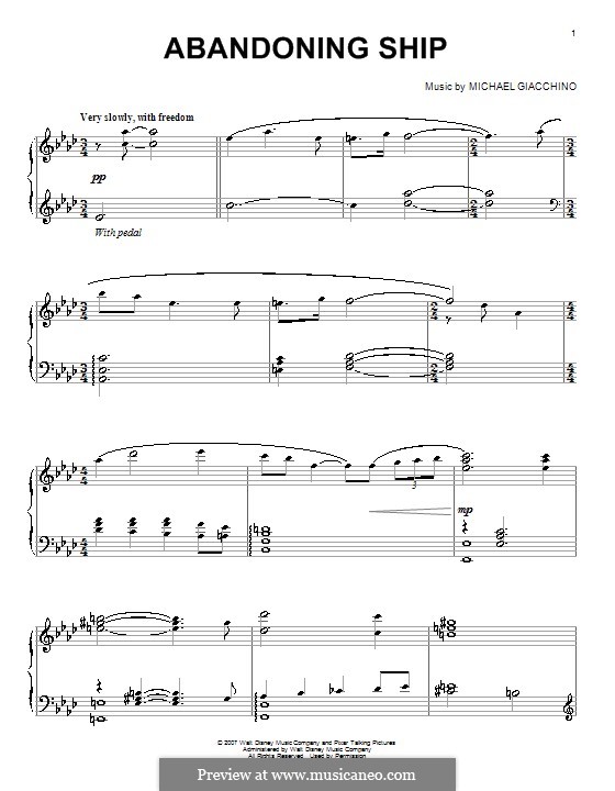 Abandoning Ship (from Ratatouille) por M. Giacchino em músicaNeo