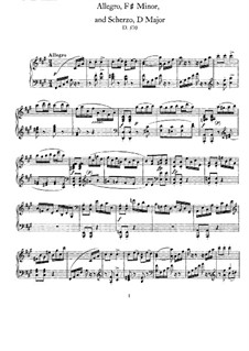 Allegro and Scherzo, D.570: Para Piano by Franz Schubert