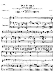 Die Sterne (The Stars), D.684: E flat maior by Franz Schubert