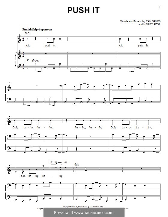 Push It (Salt-N-Pepa): Para vocais e piano (ou Guitarra) by Herby Azor, Ray Davies
