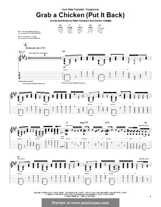 Grab a Chicken (Put It Back): Para guitarra com guia by Gordon Kennedy