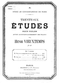 Thirty-Six Etudes for Violin, No.1-12, Op.48: Thirty-Six Etudes for Violin, No.1-12 by Henri Vieuxtemps