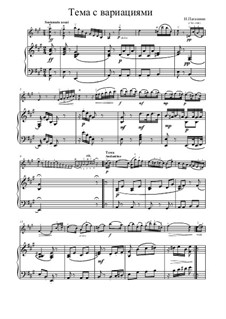 Theme with Variations: Theme with Variations by Niccolò Paganini
