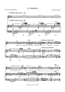 A Complaint: Para vocais e piano by Andrew Moore