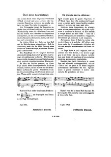 Capriccio on the Departure of His Beloved Brother, BWV 992: Para Piano by Johann Sebastian Bach