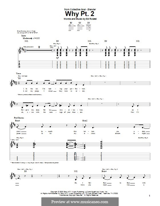 Why (Collective Soul): Part II, for guitar with tab by Ed Roland
