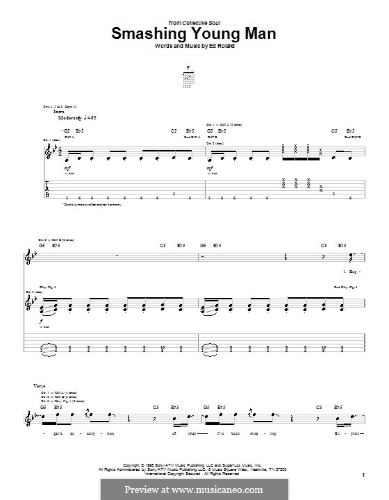 Smashing Young Man (Collective Soul): Para guitarra com guia by Ed Roland