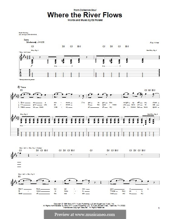 Where the River Flows (Collective Soul): Para guitarra com guia by Ed Roland