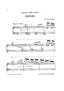 Sospiro, Op.24: Para Piano by Louis Moreau Gottschalk