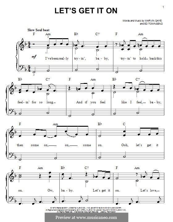 Let's Get It on por E. Townsend Partituras on músicaNeo