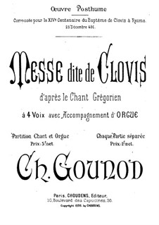 Messe dite de Clovis: Messe dite de Clovis by Charles Gounod