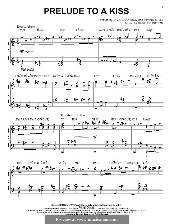 Prelude to a Kiss: Para Piano by Duke Ellington