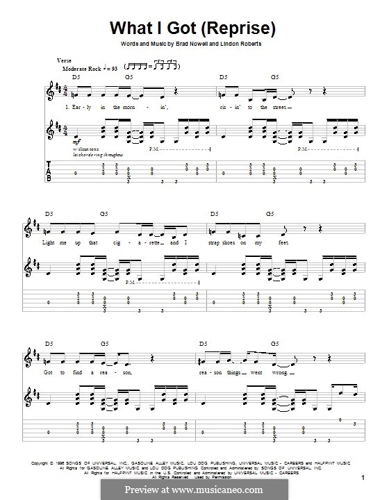 What I Got (Sublime): Para guitarra com guia by Brad Nowell, Eric Wilson, Floyd Gaugh, Lindon Roberts