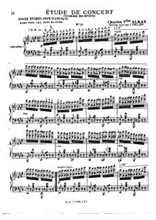 Douze études dans tous les tons majeurs (Twelve Etudes in All the Major Keys), Op.35: Estudo No.12 by Charles-Valentin Alkan