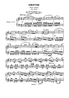 Sonatina for Piano, Op.61: movimento I by Charles-Valentin Alkan