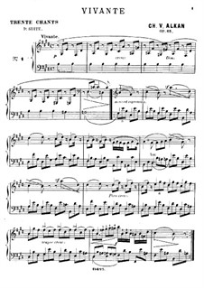 Troisième recueil de chants, Op.65: Para Piano by Charles-Valentin Alkan