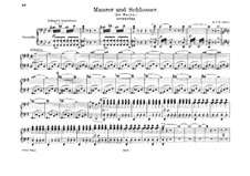 Le maçon: Overture, para piano para quatro mãos by Daniel Auber