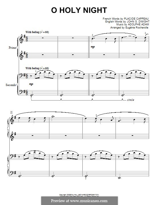 Piano version: versão para piano de quatro mãos by Adolphe Adam