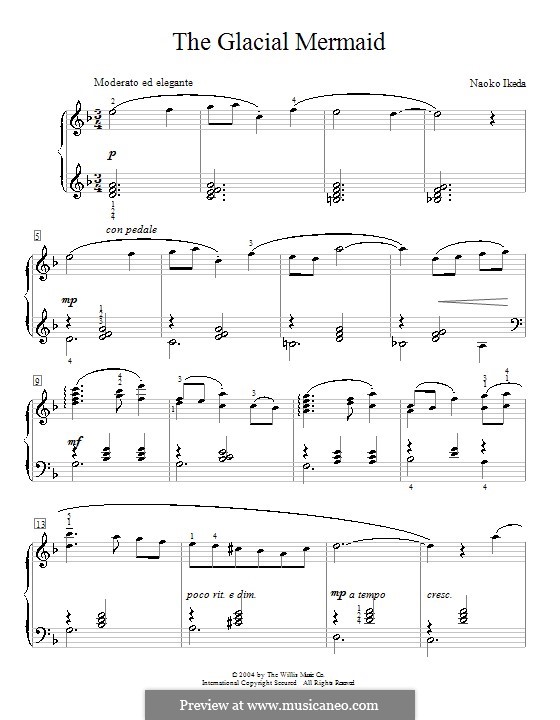 The Glacial Mermaid: Para Piano by Naoko Ikeda
