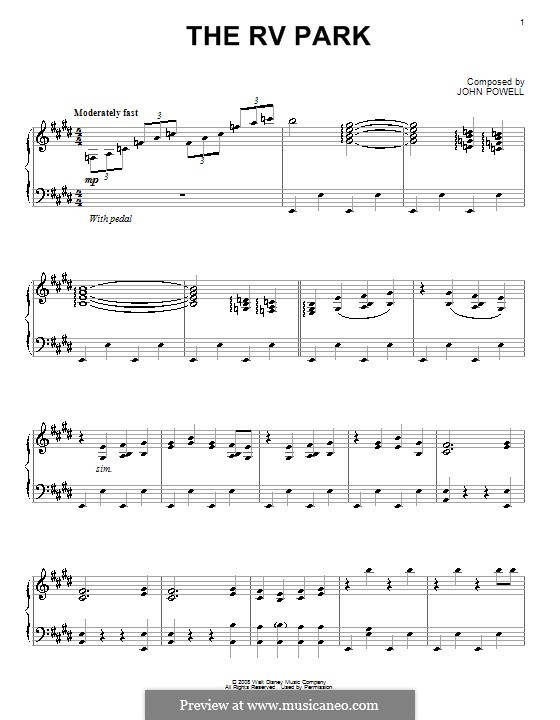 The RV Park: Para Piano by John Powell