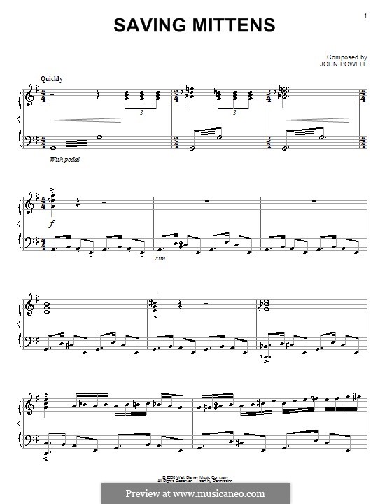 Saving Mittens: Para Piano by John Powell