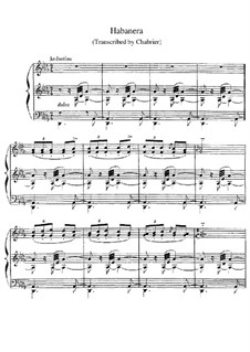 Habanera: Para Piano by Emmanuel Chabrier