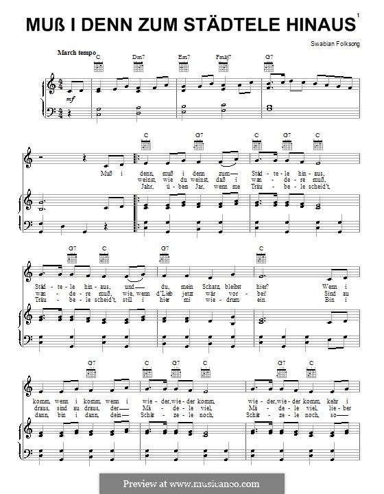 Must I go: Para vocais e piano (ou Guitarra) by folklore