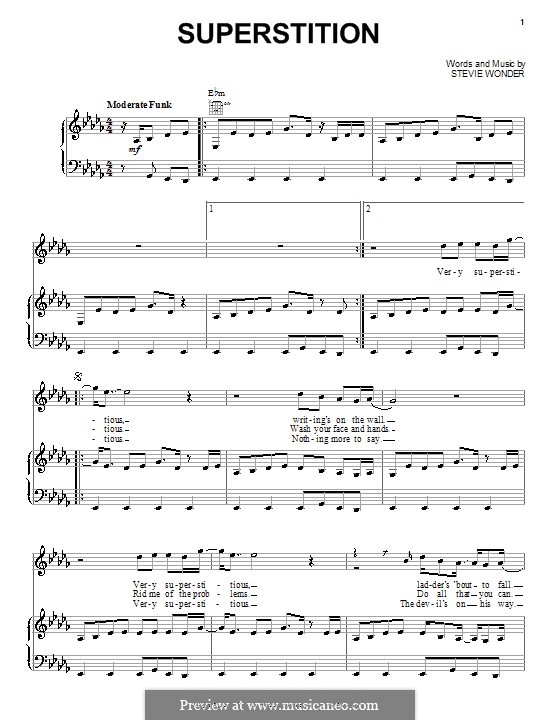 Vocal version: Para vocais e piano (ou Guitarra) by Stevie Wonder