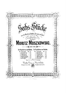 Six Pieces from Music to Drama 'Don Juan and Faust' by Grabbe, Op.56b: Para Piano by Moritz Moszkowski