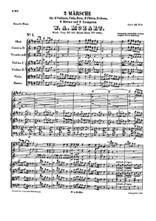 Two Marches, K.335: Two Marches by Wolfgang Amadeus Mozart