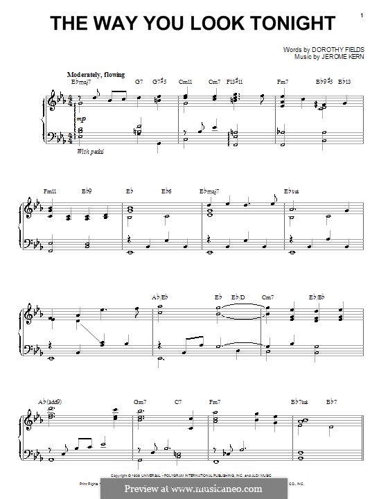 Vocal version: Para voz e piano ou guitarra (Steve Tyrell) by Jerome Kern