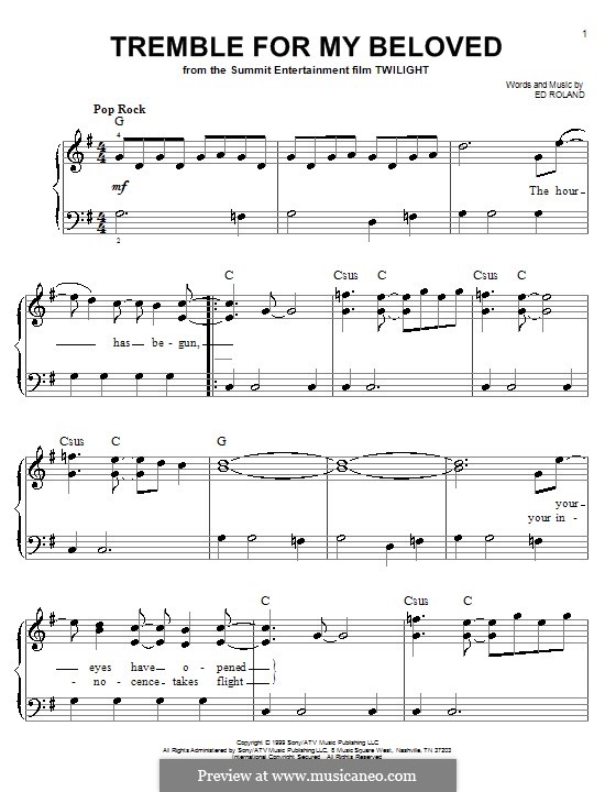 Tremble for My Beloved (Collective Soul): Facil para o piano by Ed Roland