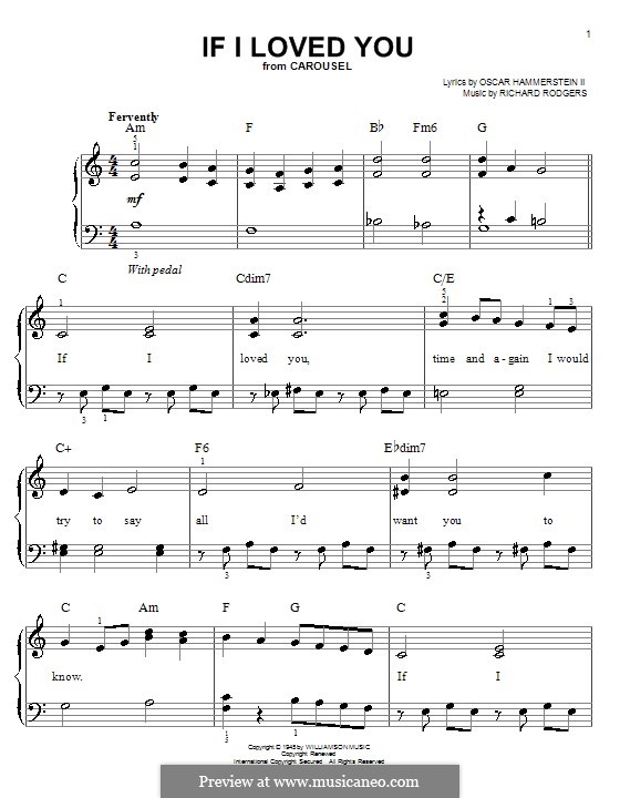 If I Loved You (from Carousel): Facil para o piano by Richard Rodgers