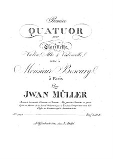 Quartet No.1 for Clarinet and Strings: Quartet No.1 for Clarinet and Strings by Iwan Müller