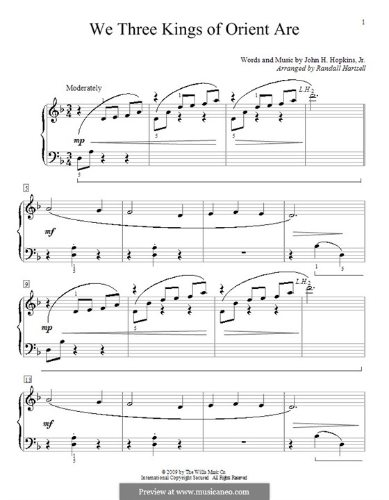 Piano version: para um único musico (Editado por H. Bulow) by John H. Hopkins Jr.