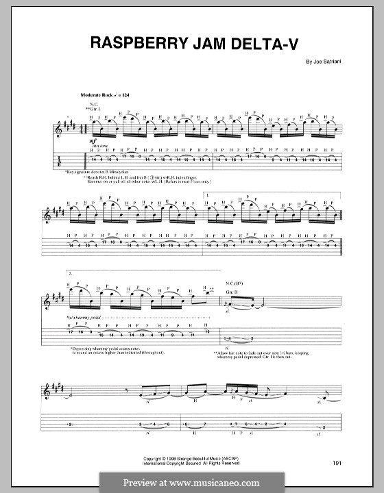 Raspberry Jam Delta-V: Para guitarra com guia by Joe Satriani