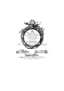 Three Quintets, Op.18: Three Quintets by Ignaz Pleyel