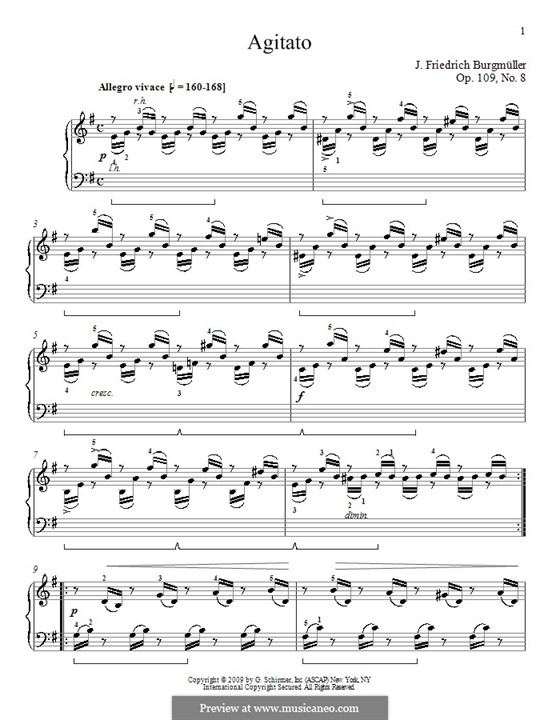 Etude No.8: Para Piano by Johann Friedrich Burgmüller