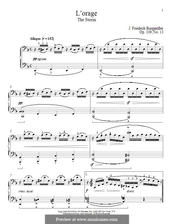 Etude No.13: Para Piano by Johann Friedrich Burgmüller