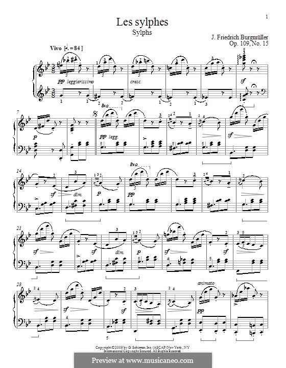 Etude No.15: Para Piano by Johann Friedrich Burgmüller