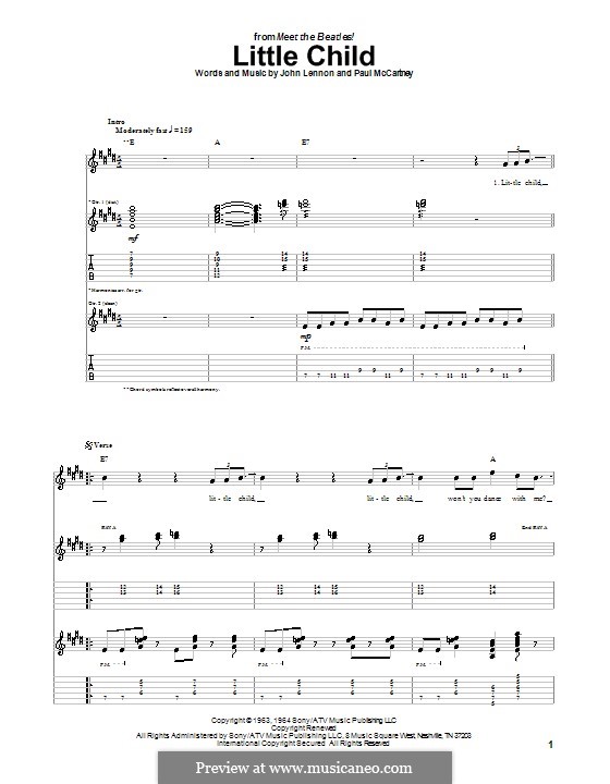 Little Child (The Beatles): Para guitarra com guia by John Lennon, Paul McCartney